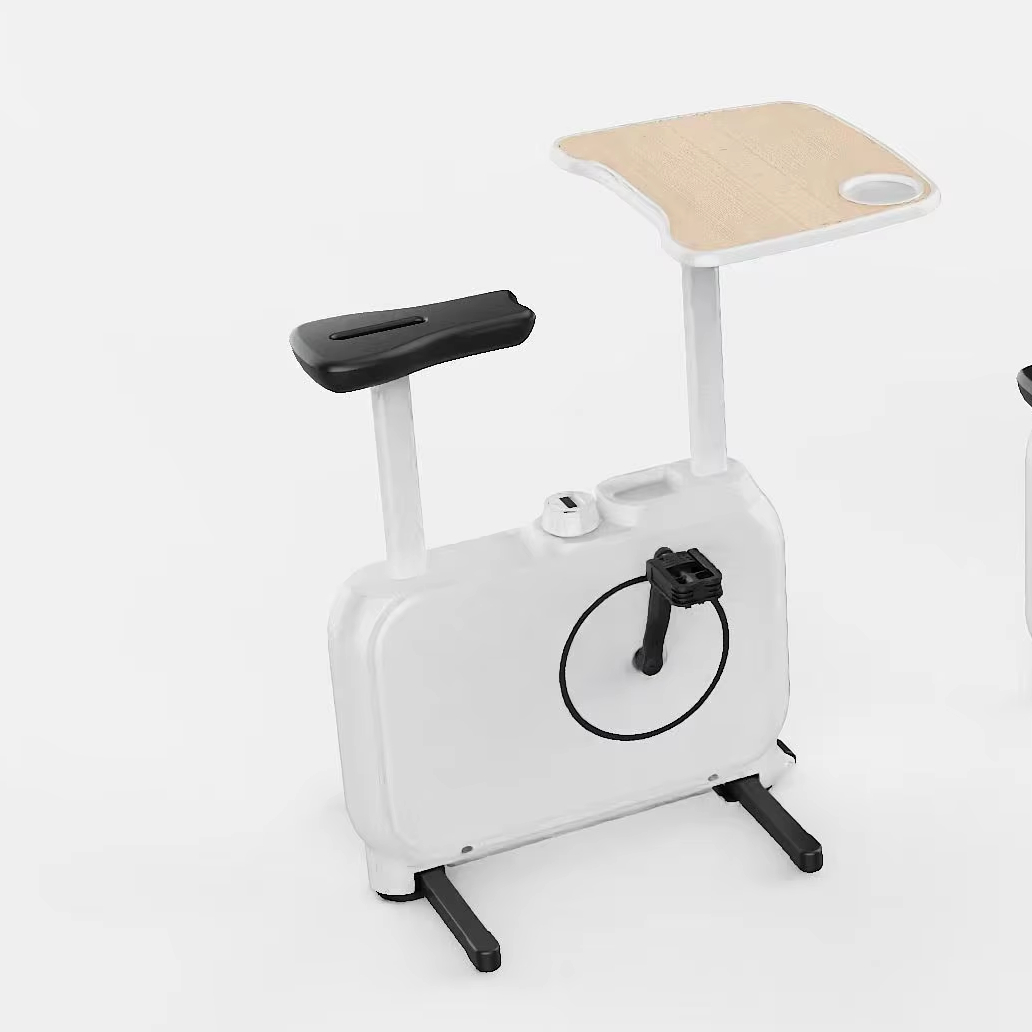 Exercise Bike Magnetic Resistance - 調整可能な折りたたみ式デスクエクササイズバイク 8段階磁気抵抗 LCDディスプレイ ホームオフィスフィットネスワークアウト用ワークステーション
