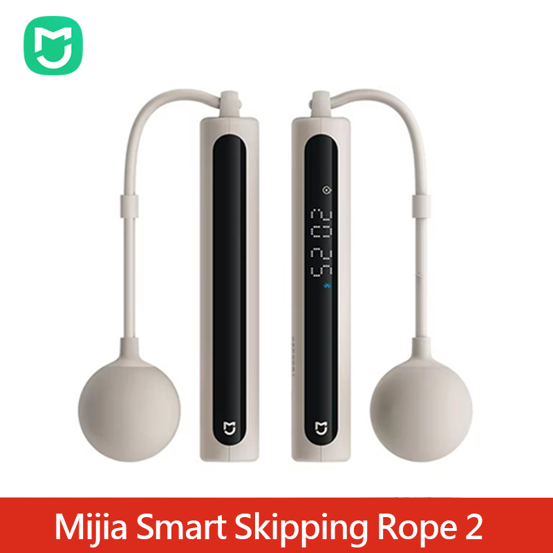 Smart Jump Rope Digital Counter - Xiaomi Mijia スマート縄跳び 2：デジタルカウンター搭載、カロリー計算機能付き、スポーツやフィットネス、運動、ダイエットに最適。