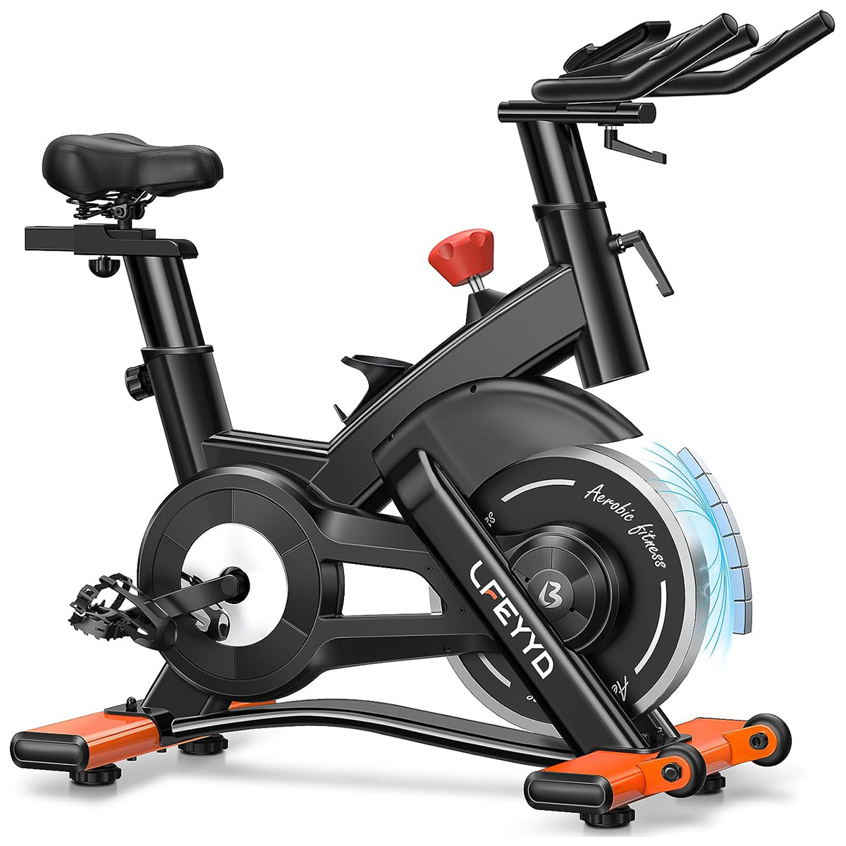 Pooboo エクササイズバイク、最大400ポンドの負荷に対 - Exercise Bike Magnetic Resistance のレビューと価格