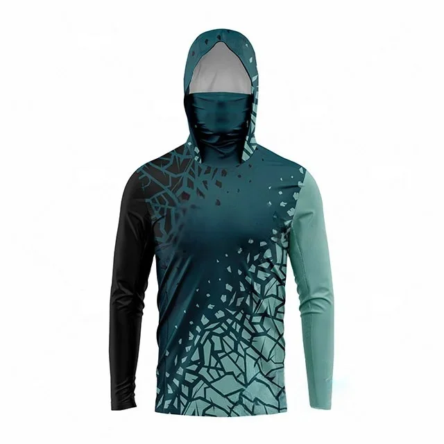 男女兼用、フード付き釣り用シャツ、UPF50の紫外線カット、 - Hiking のレビューと価格