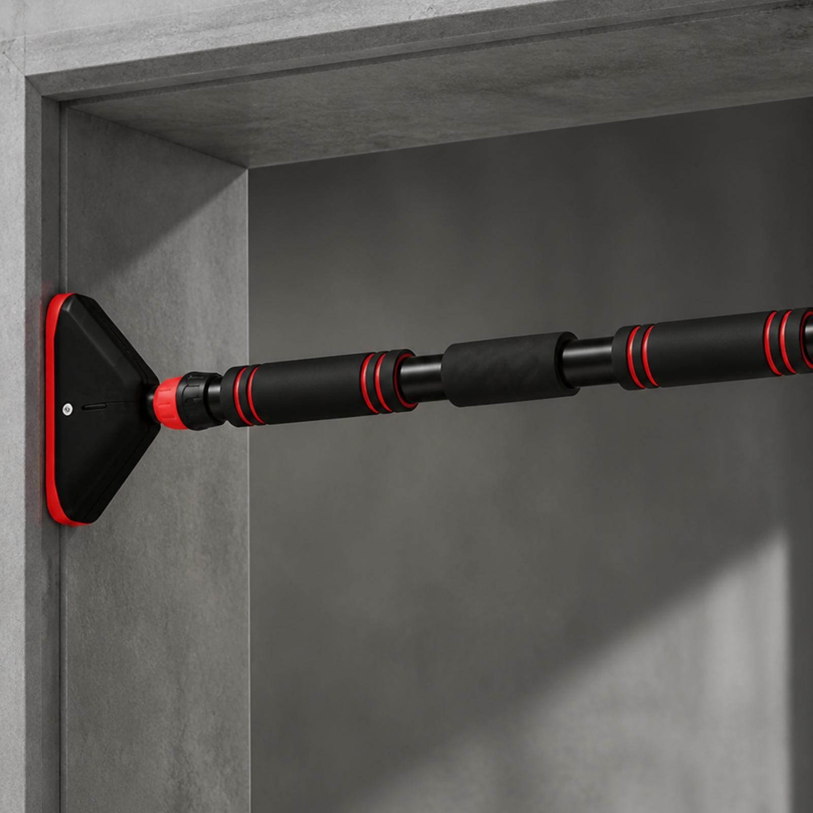ネジ不要のドアプルアップバー。高さ調節可能なスチール製パイプ - Door Pull Up Bar No Screw のレビューと価格