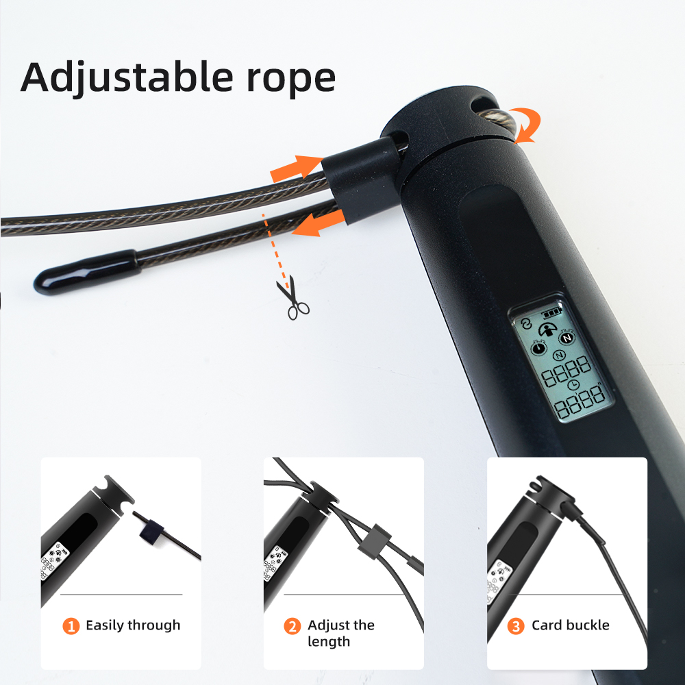 フィットネス用スマート縄跳び、カウンター付き縄跳び、女性、男 - Smart Jump Rope Digital Counter のレビューと価格