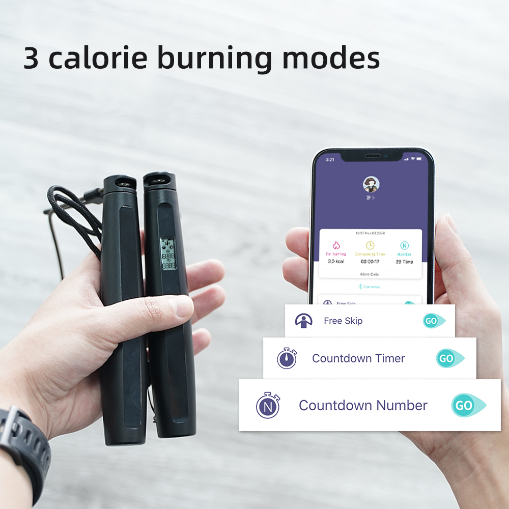 フィットネス用スマート縄跳び、カウンター付き縄跳び、女性、男 - Smart Jump Rope Digital Counter のレビューと価格